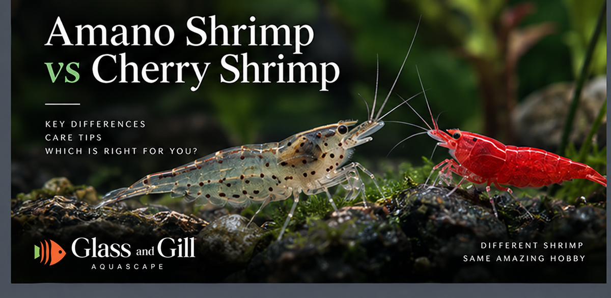 Amano Shrimp versus Cherry Shrimp