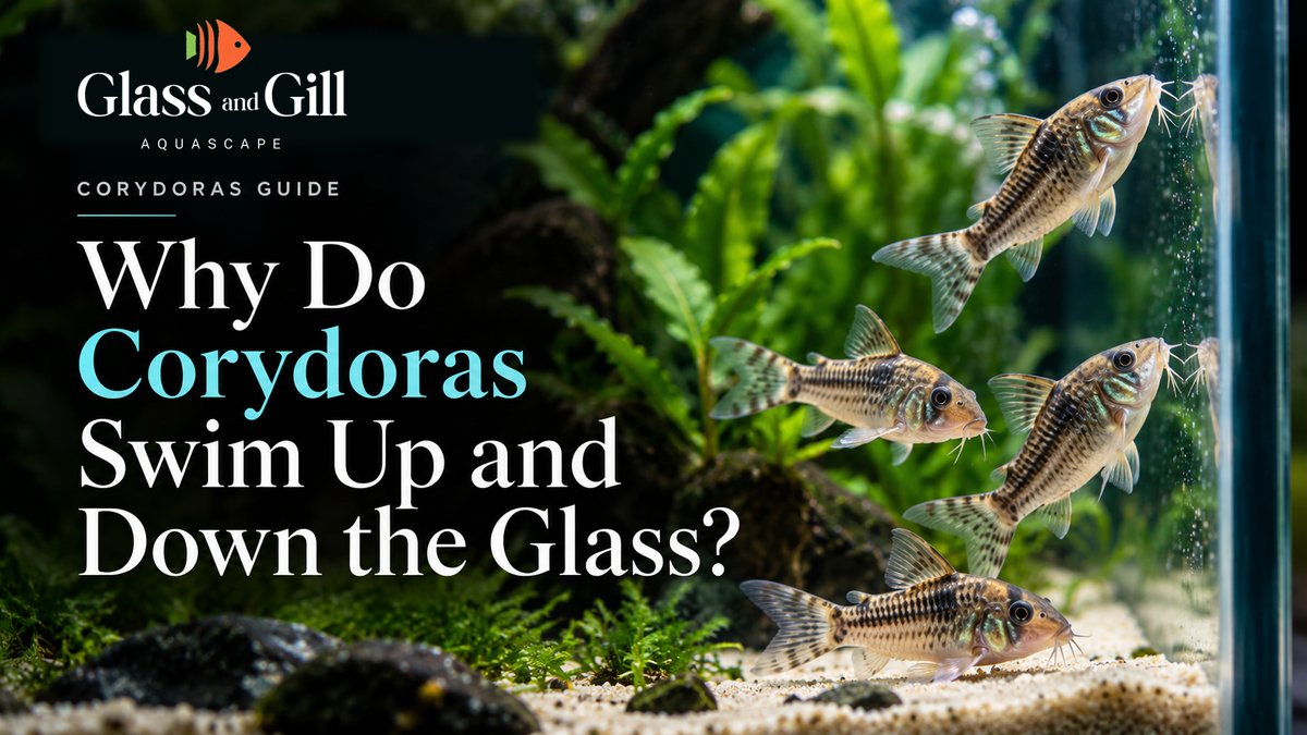 Corydoras swimming up aquarium glass – Glass and Gill guide
