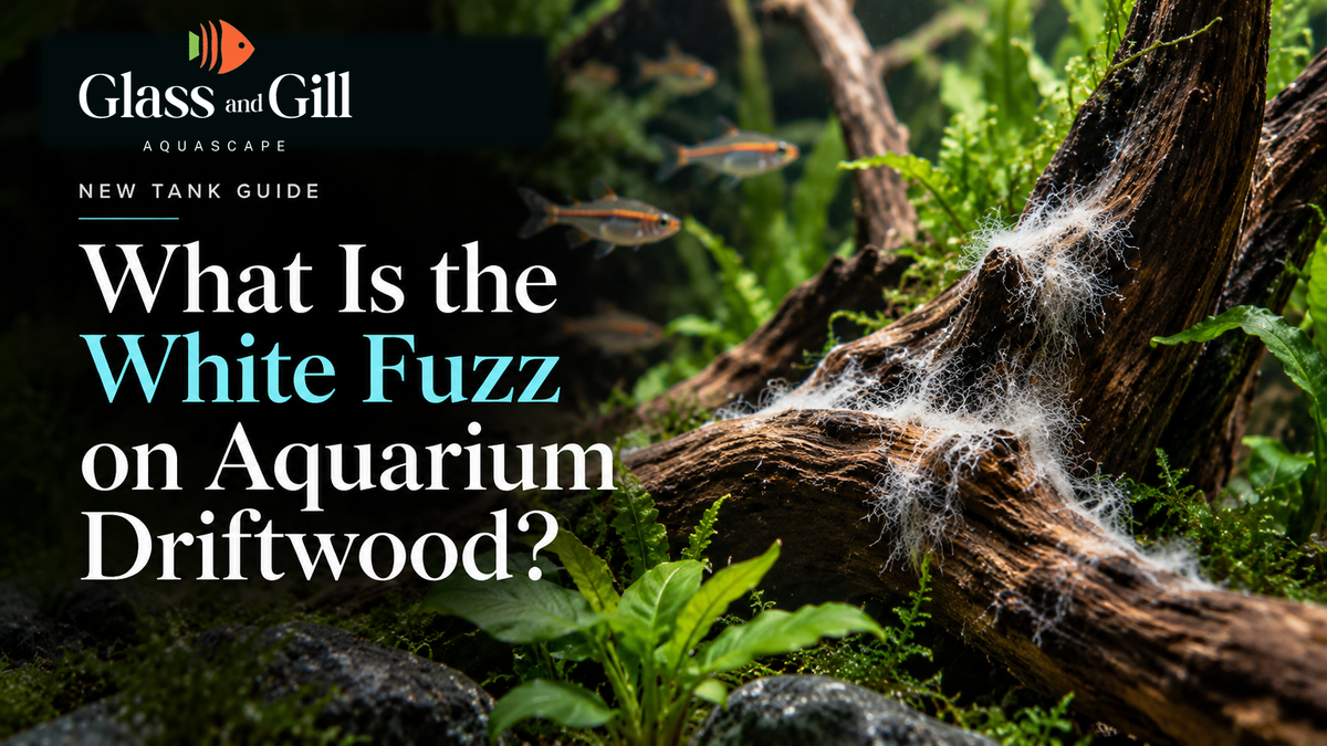 White biofilm on aquarium driftwood – Glass and Gill guide