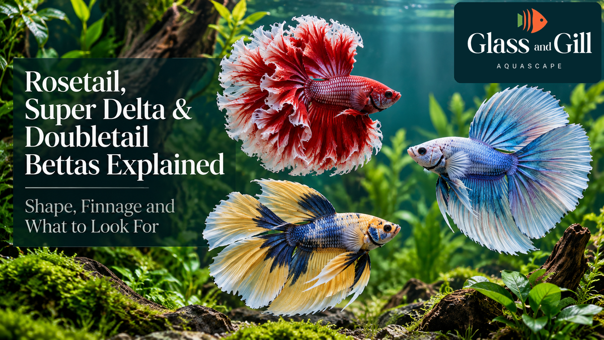 Rosetail, Super Delta & Doubletail Bettas — Glass & Gill