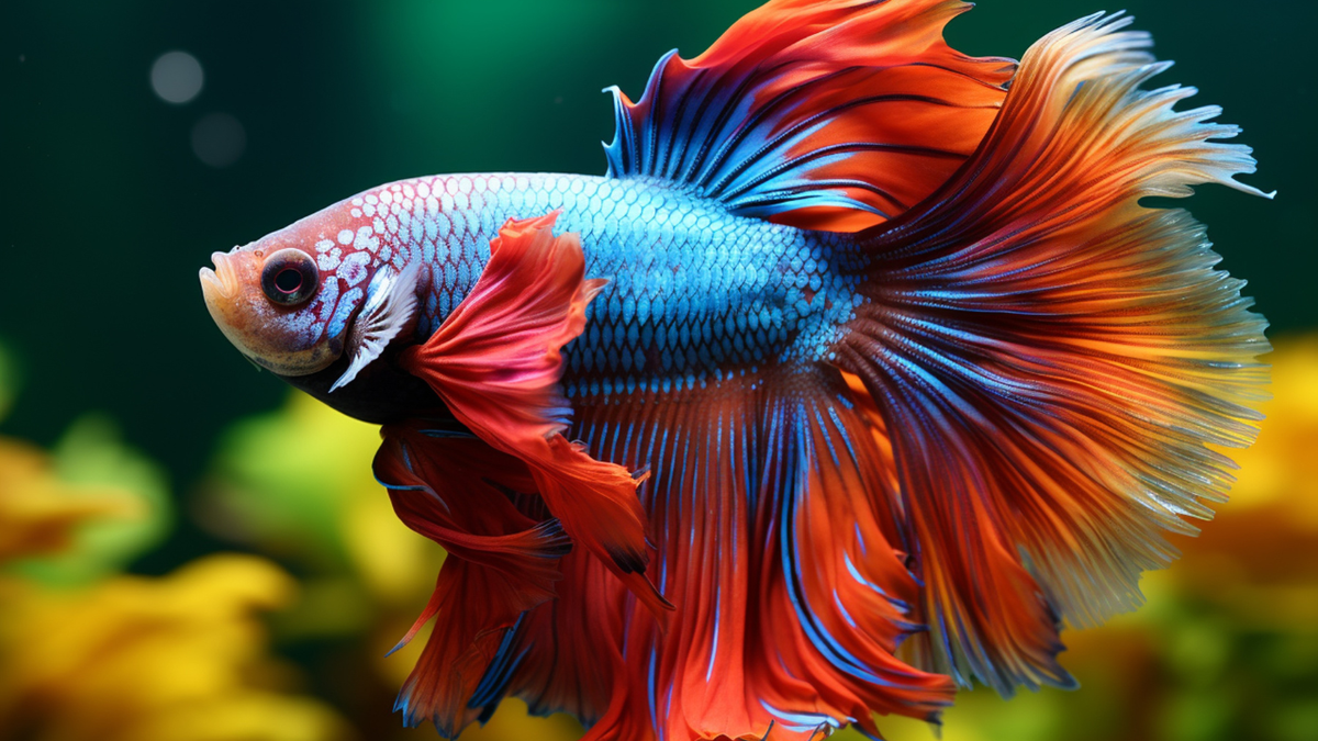 Betta fish aquarium collection