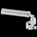 Deebow CL-015 LED clamp light on black background