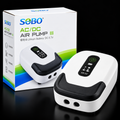 SOBO AR-22 rechargeable air pump on black background